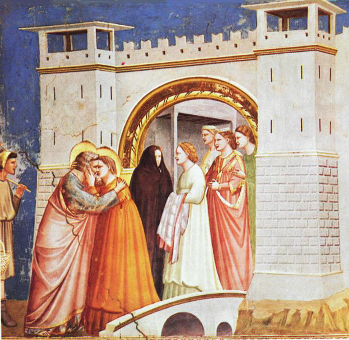 Giotto, Anna and Joachim Meeting at the Golden Gate.