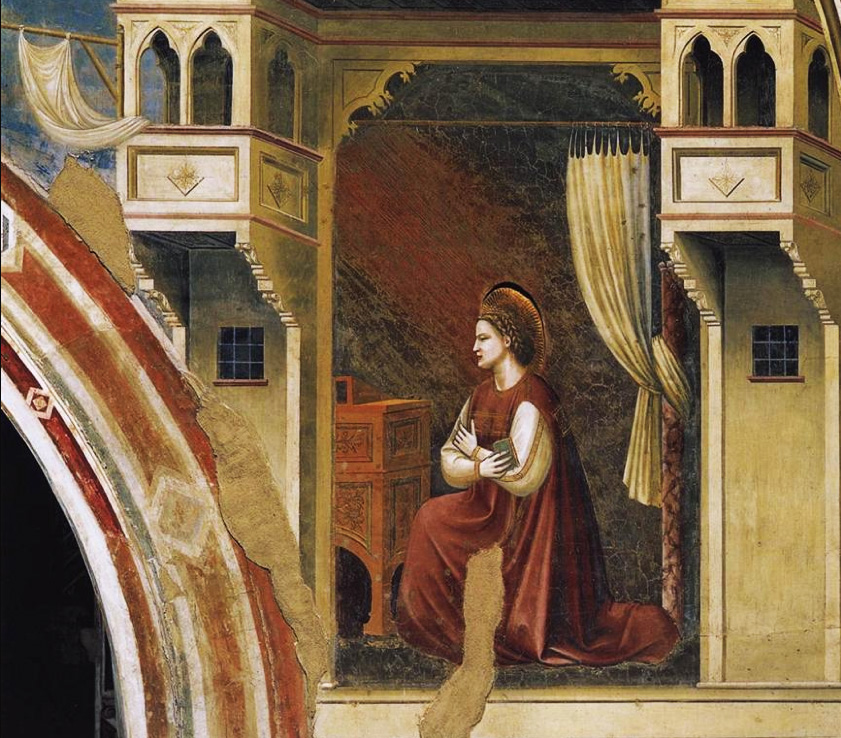 The Annunciation: the Virgin Receiving the Message,​ Giotto,1306. 